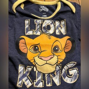 Disney Lion King Toddle Romper- Navy